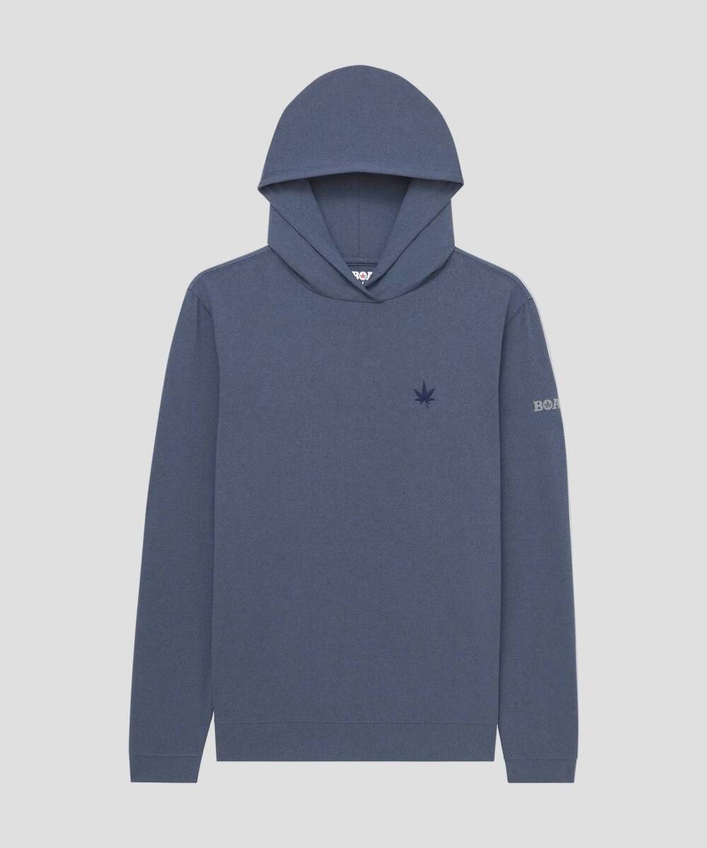 NEW BOAST men's greenwich sport hoodie in vintage navy heather